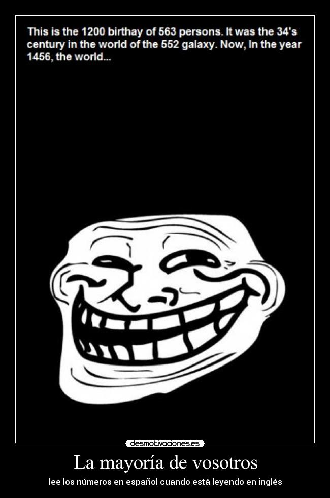 La mayoría de vosotros -