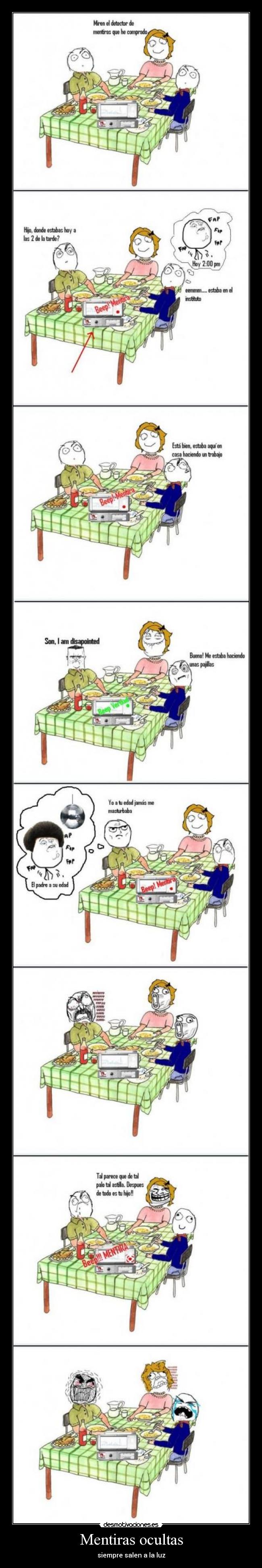 Mentiras ocultas - siempre salen a la luz