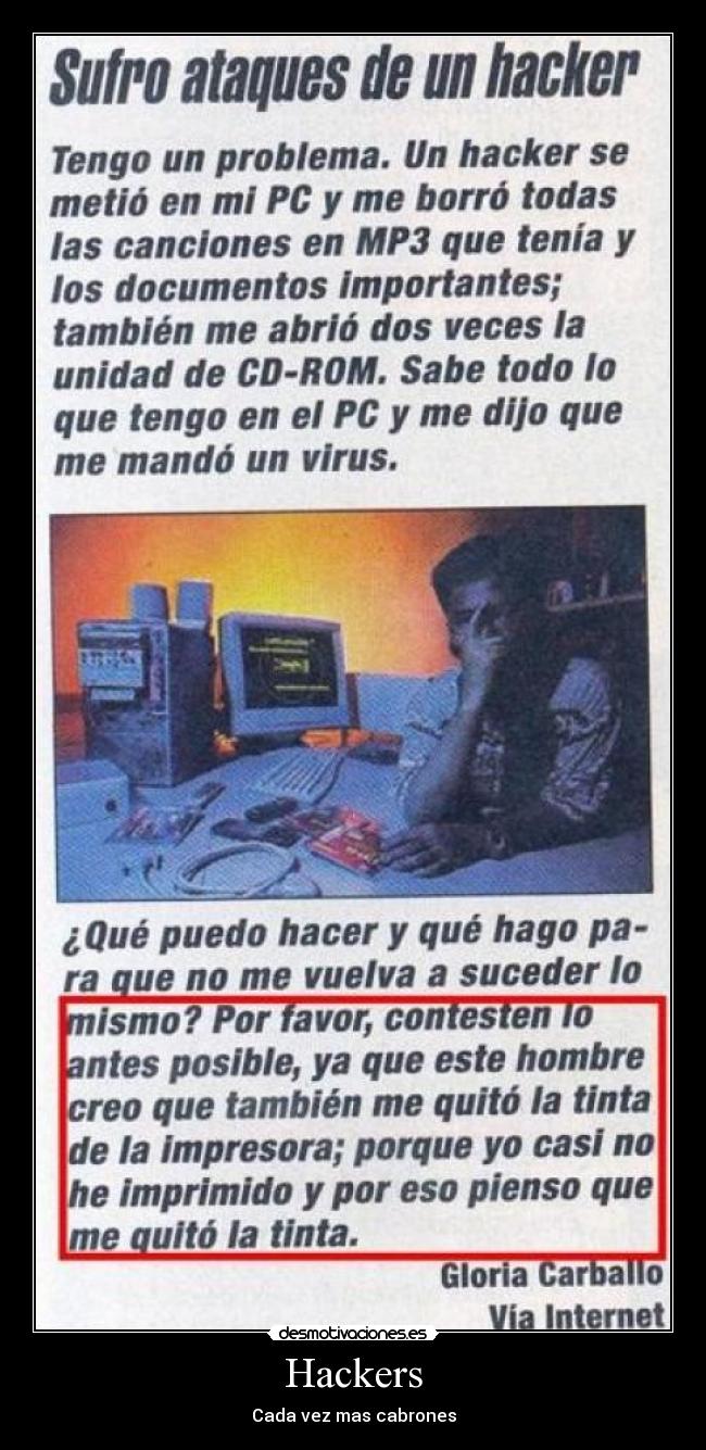 Hackers - Cada vez mas cabrones