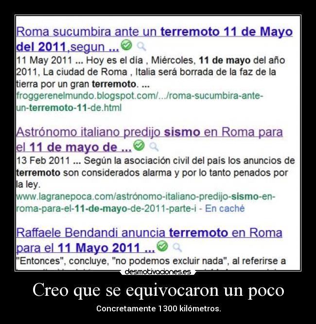 Creo que se equivocaron un poco -