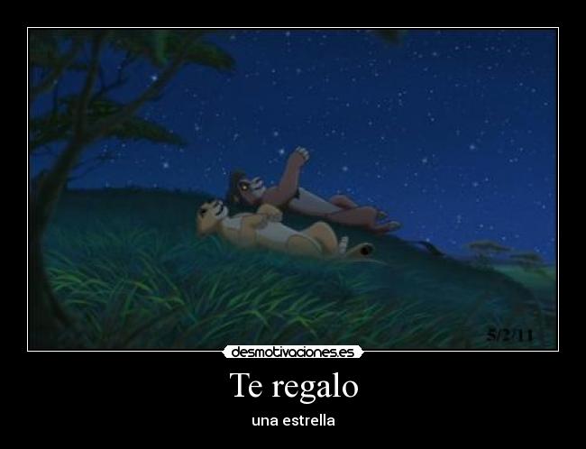 Te regalo - una estrella