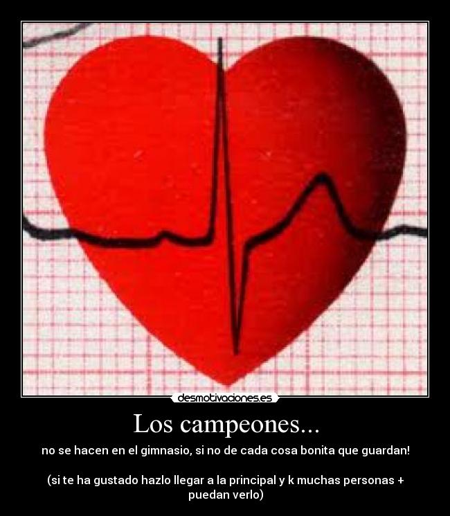 carteles campeones corazon desmotivaciones