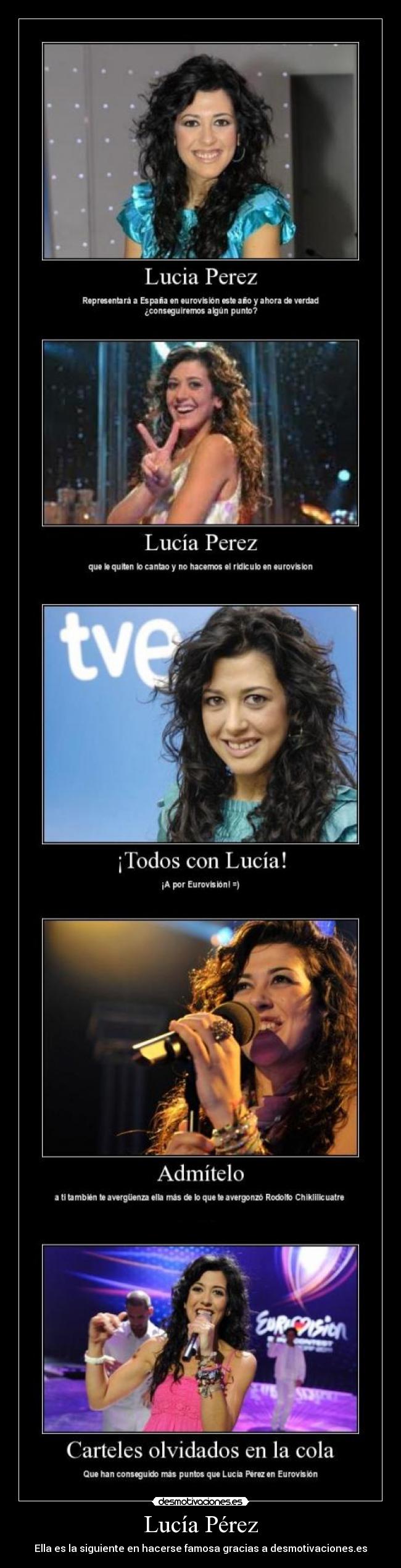 Lucía Pérez - Ella es la siguiente en hacerse famosa gracias a desmotivaciones.es