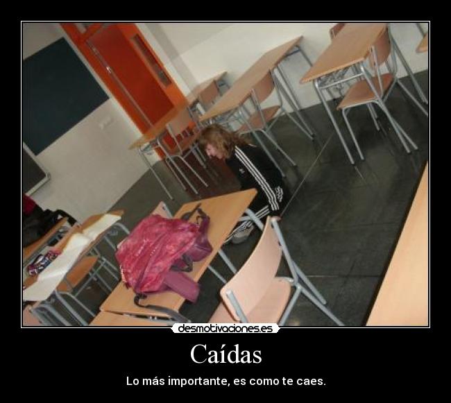 carteles caida silla desmotivaciones