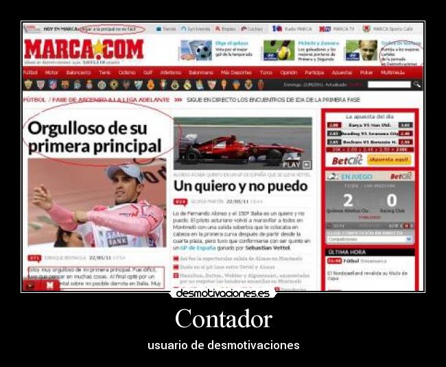 Contador - usuario de desmotivaciones