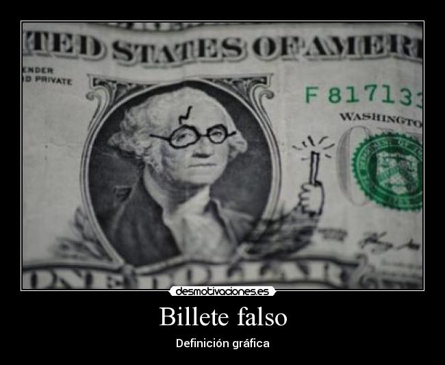 Billete falso - 