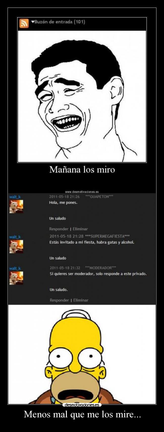 Menos mal que me los mire... - 