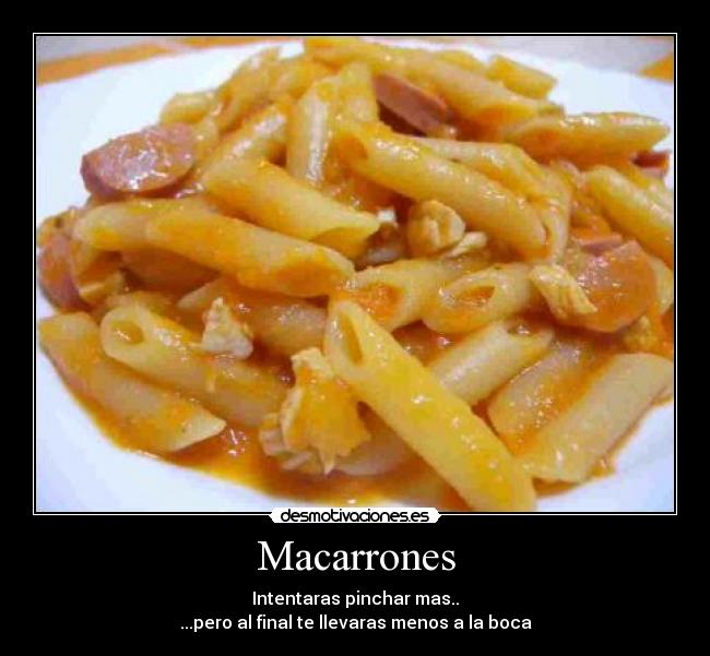 carteles macarrones desmotivaciones