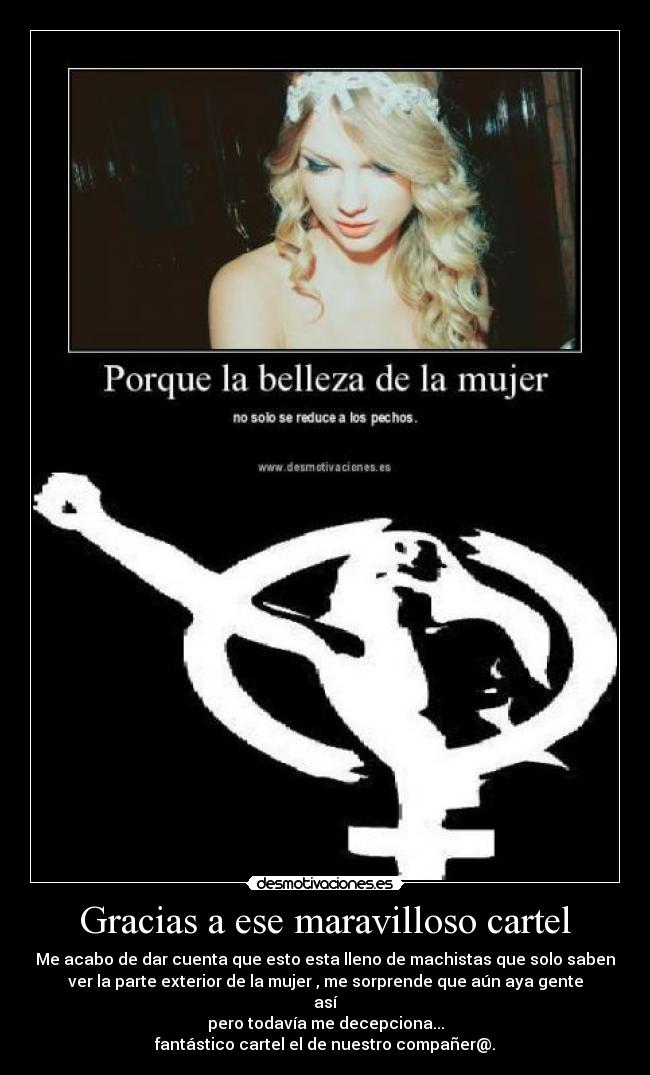 Gracias a ese maravilloso cartel -