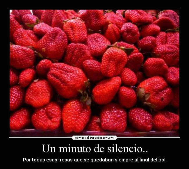 Un minuto de silencio.. -