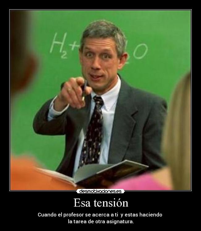 Esa tensión - 