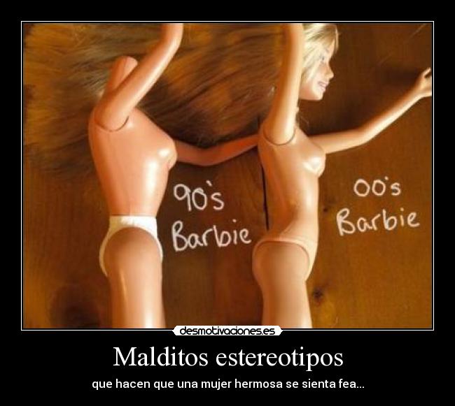 carteles barbie estereotipos mujer desmotivaciones