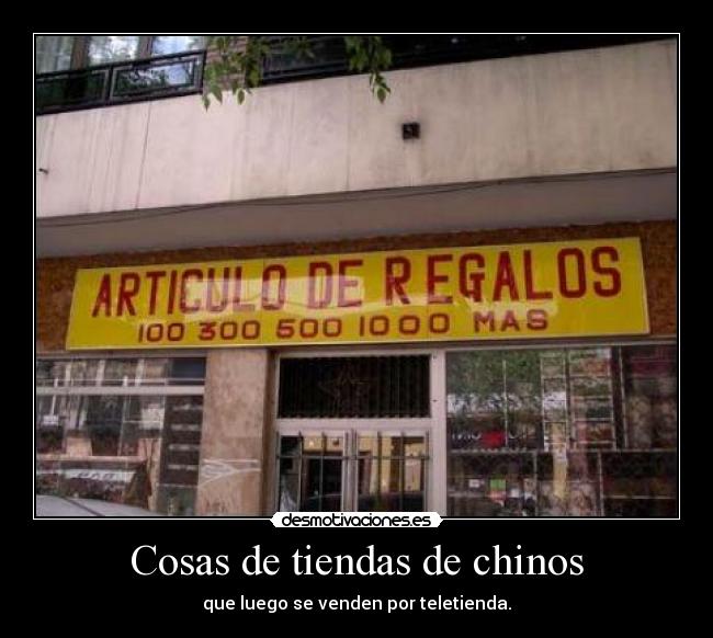 Cosas de tiendas de chinos - 