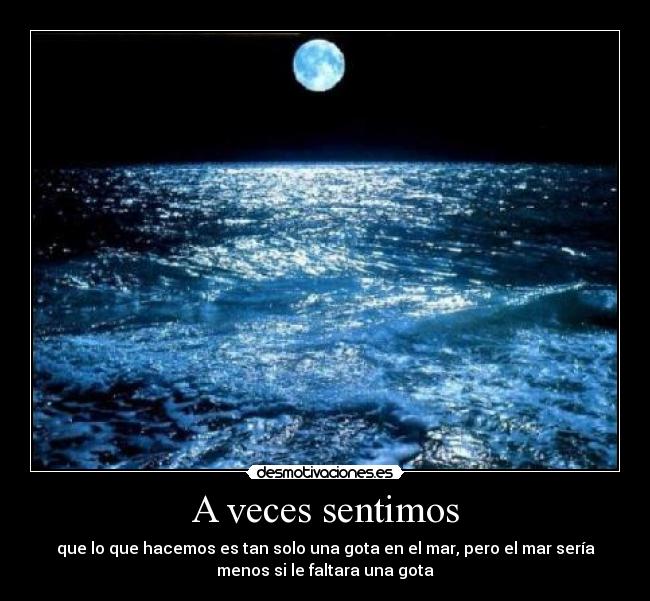 A veces sentimos -