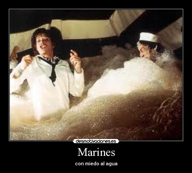 Marines - con miedo al agua