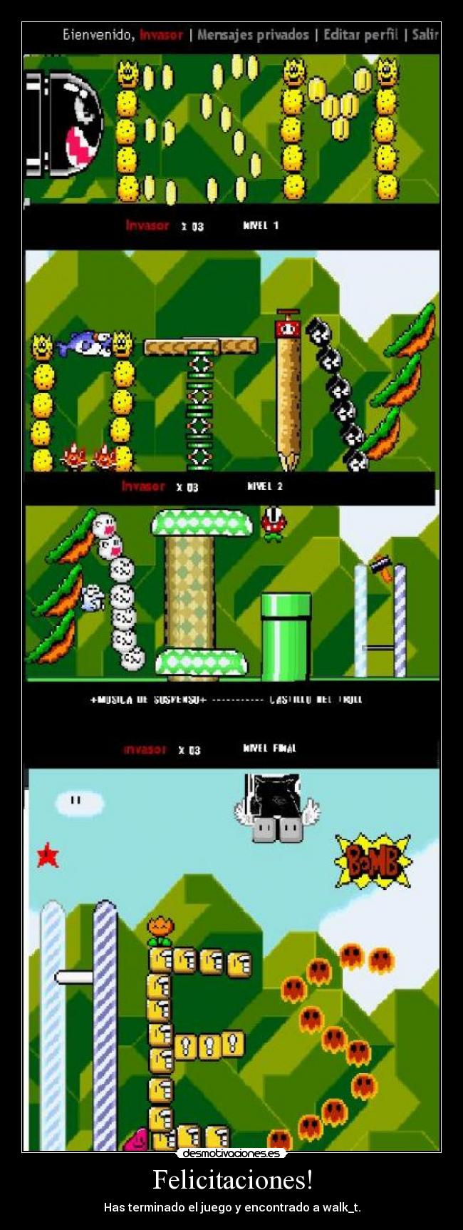 Felicitaciones! - Has terminado el juego y encontrado a walk_t.