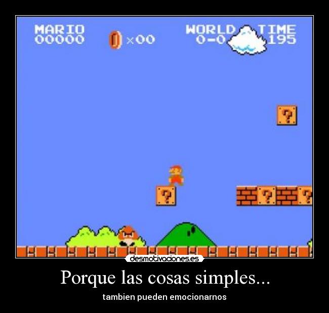 Porque las cosas simples... -