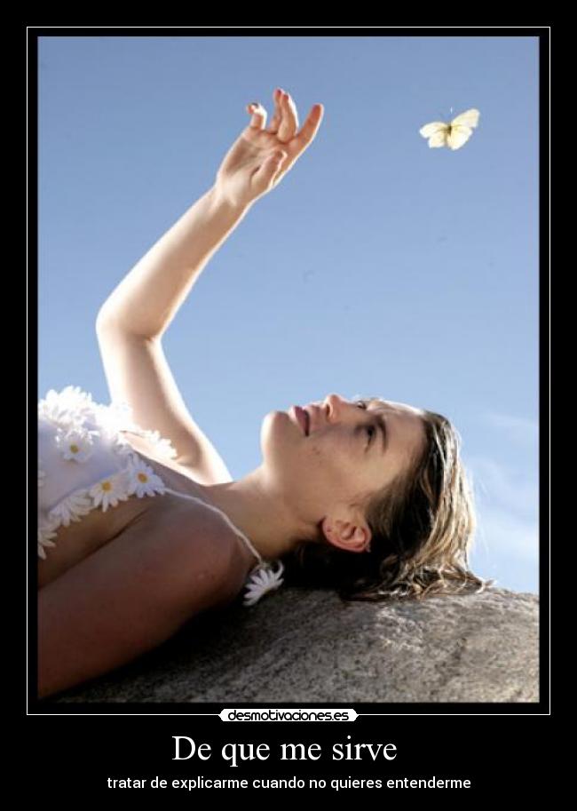 De que me sirve -