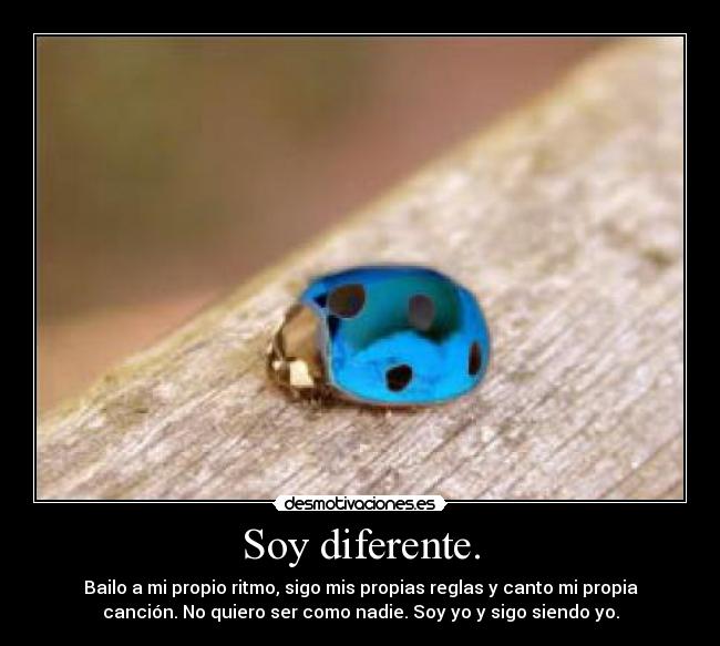Soy diferente. - 