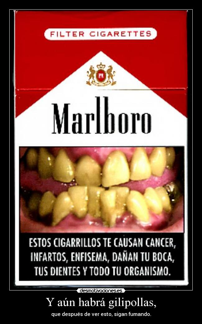 Y aún habrá gilipollas, - que después de ver esto, sigan fumando.
