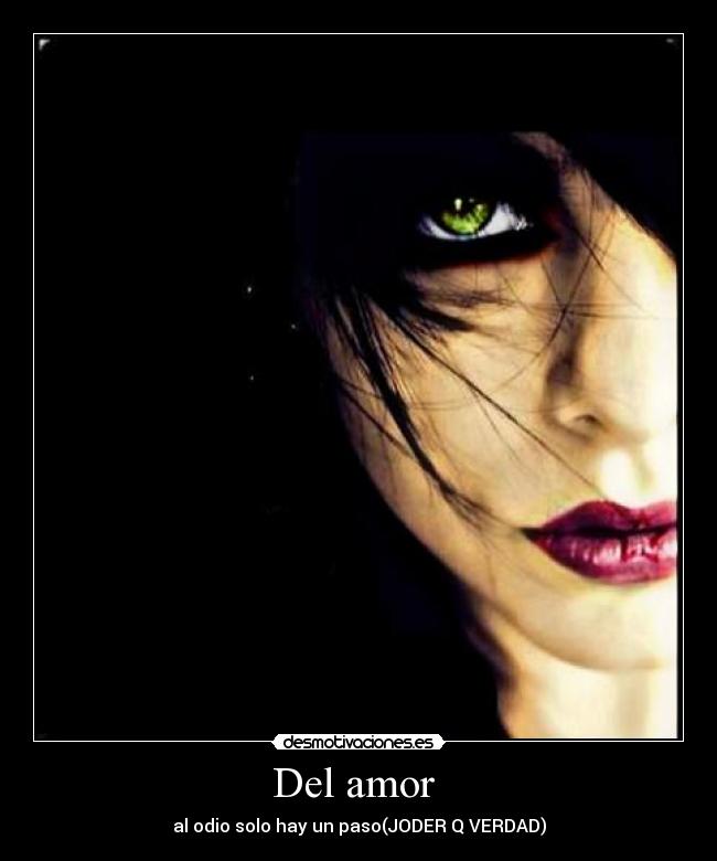 Del amor  - al odio solo hay un paso(JODER Q VERDAD)