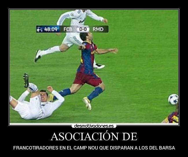 ASOCIACIÓN DE - FRANCOTIRADORES EN EL CAMP NOU QUE DISPARAN A LOS DEL BARSA