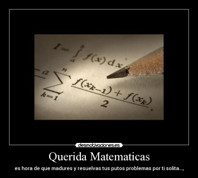 Querida Matematicas - 