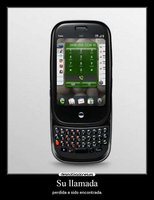 Su llamada - perdida a sido encontrada.