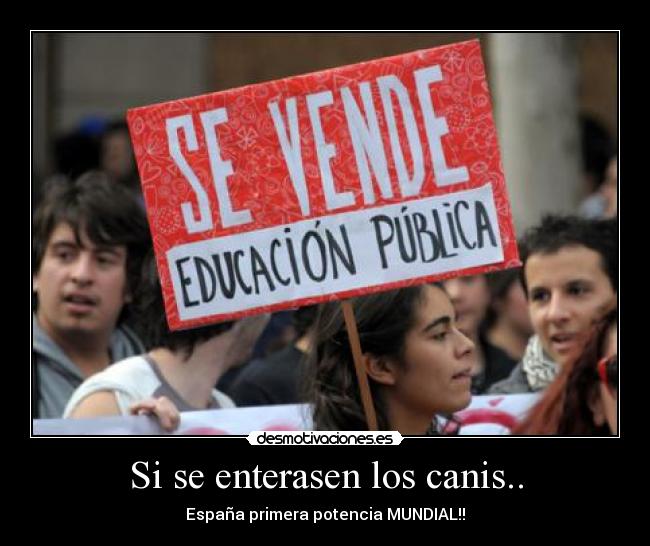 Si se enterasen los canis.. -