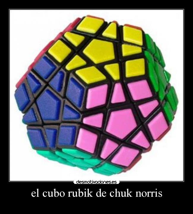 el cubo rubik de chuk norris -