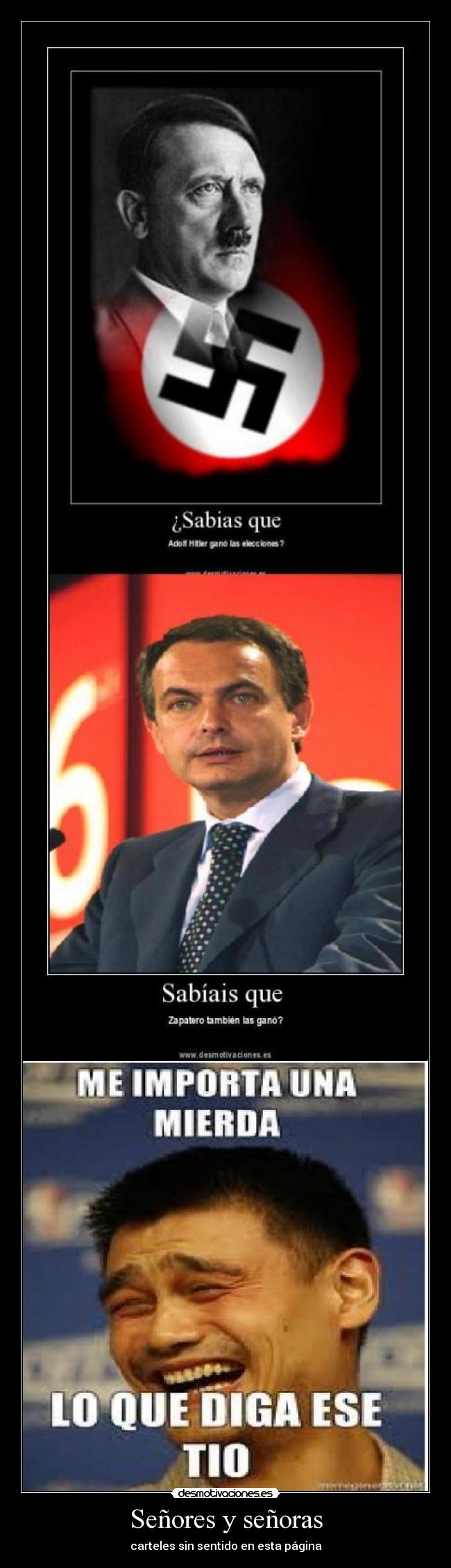 Señores y señoras - carteles sin sentido en esta página