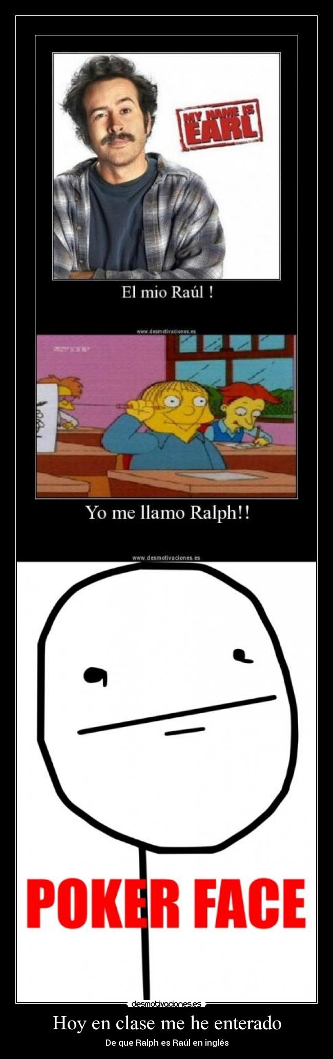 Hoy en clase me he enterado -