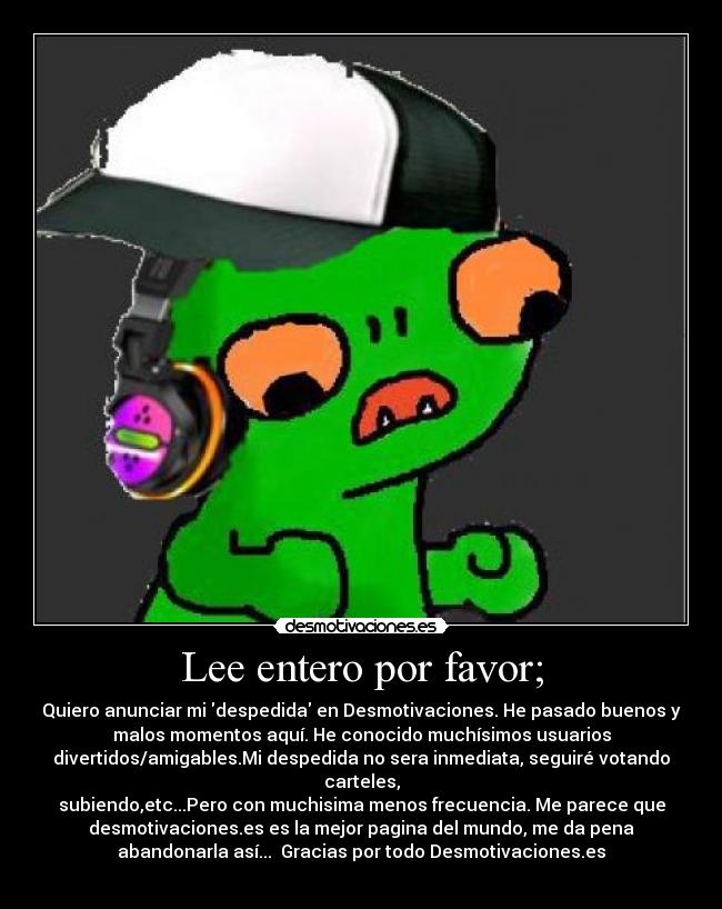 Lee entero por favor; - 