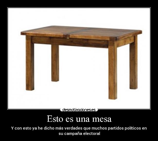 Esto es una mesa - 