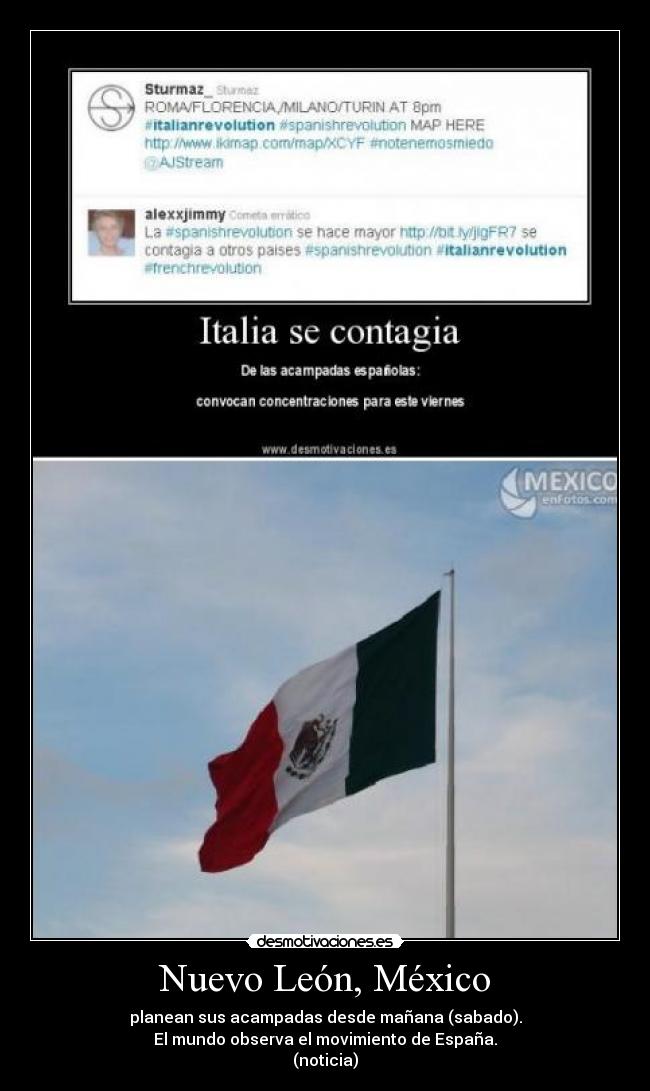 carteles mexico acampadas desmotivaciones