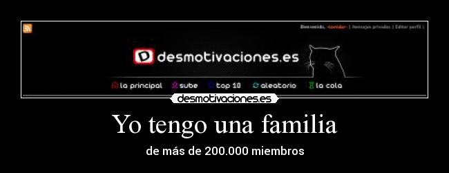 Yo tengo una familia -