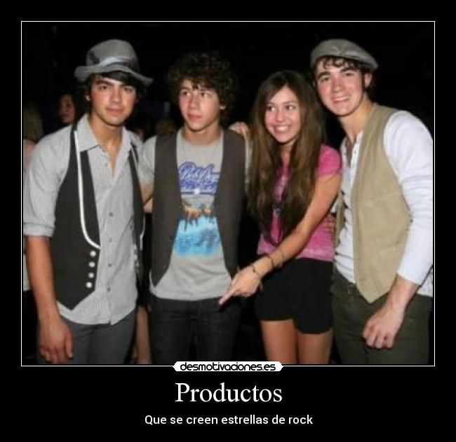 carteles mileycyrusjonasbrothersdisneyproductoscomerciocomercialmusicarock desmotivaciones