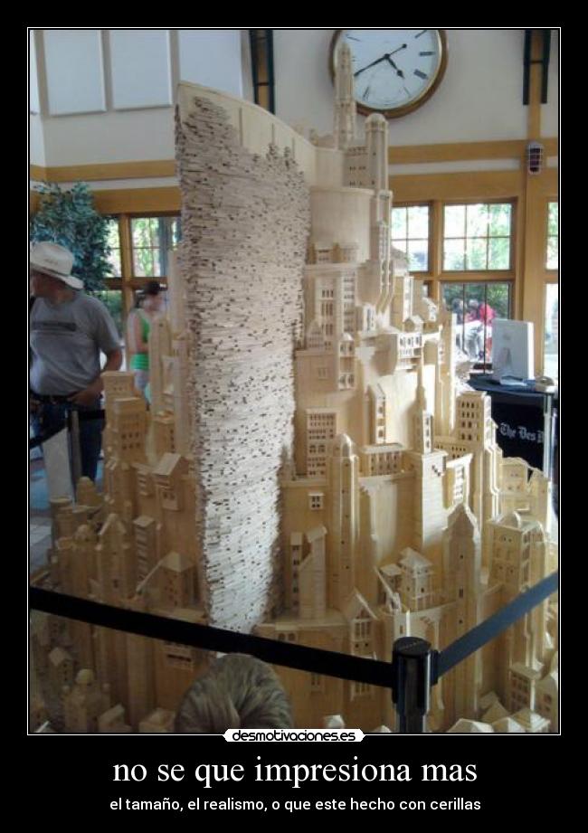 carteles minas tirith senor los anillos maqueta cerillas impresiona desmotivaciones
