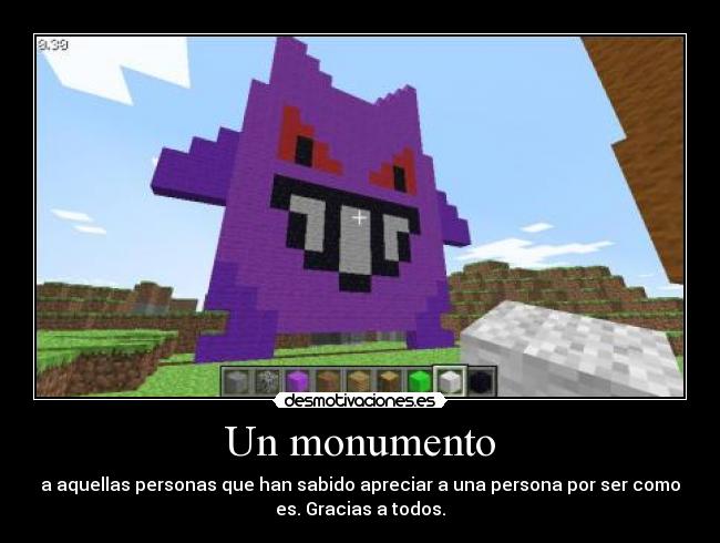 carteles ferdo gengar minecraft desmotivaciones