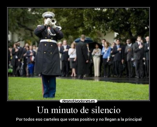 Un minuto de silencio -