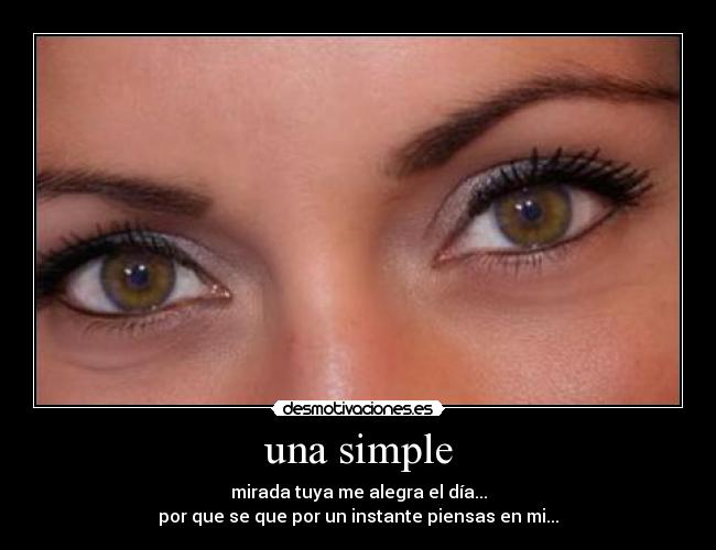 una simple -