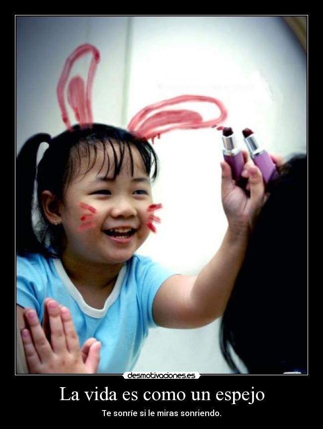 La vida es como un espejo -