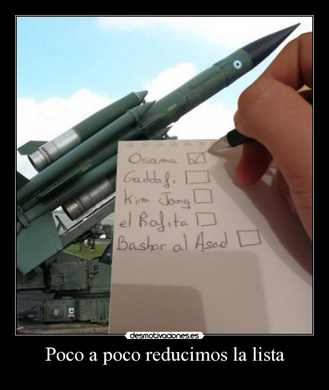 Poco a poco reducimos la lista -