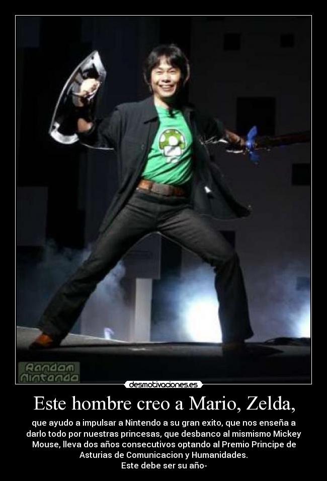 Este hombre creo a Mario, Zelda, - 