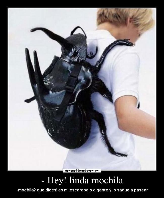 - Hey! linda mochila -