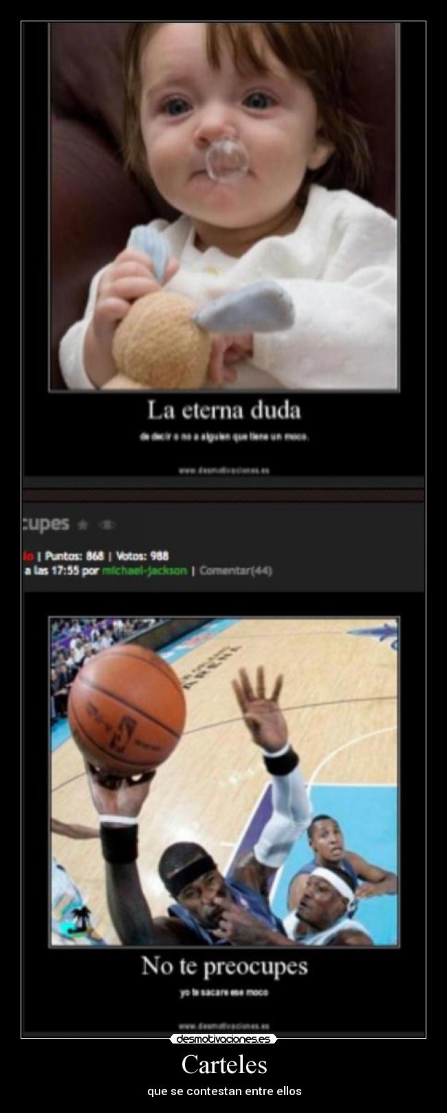 Carteles - que se contestan entre ellos