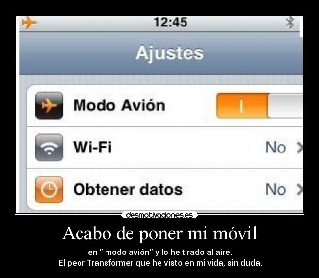 carteles modo avion desmotivaciones