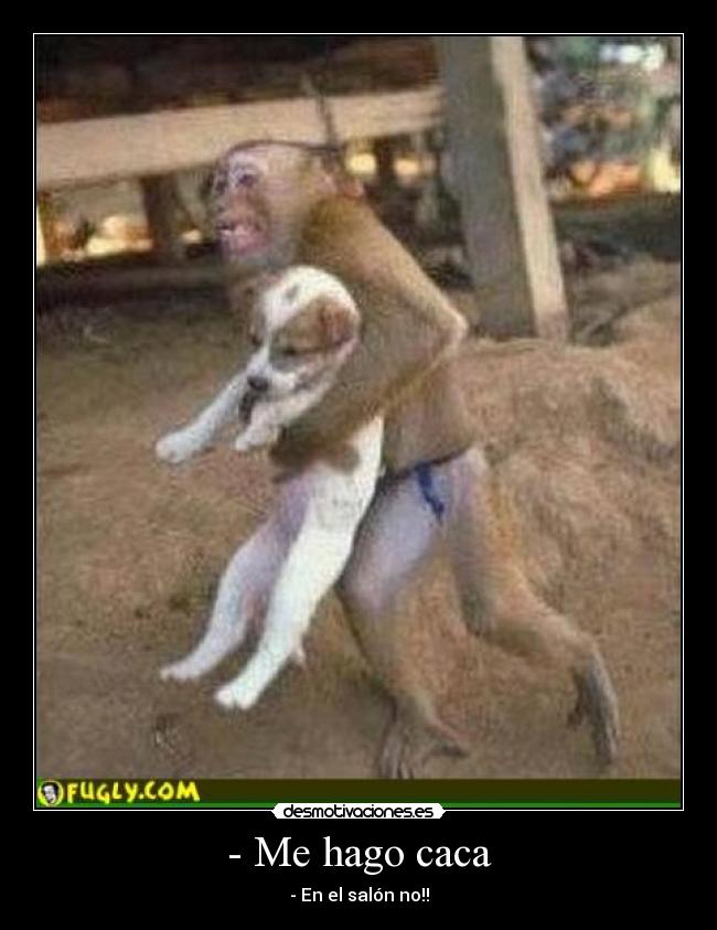 - Me hago caca - - En el salón no!!