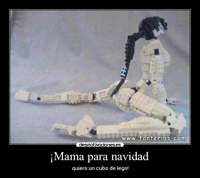 carteles navidad lego desmotivaciones