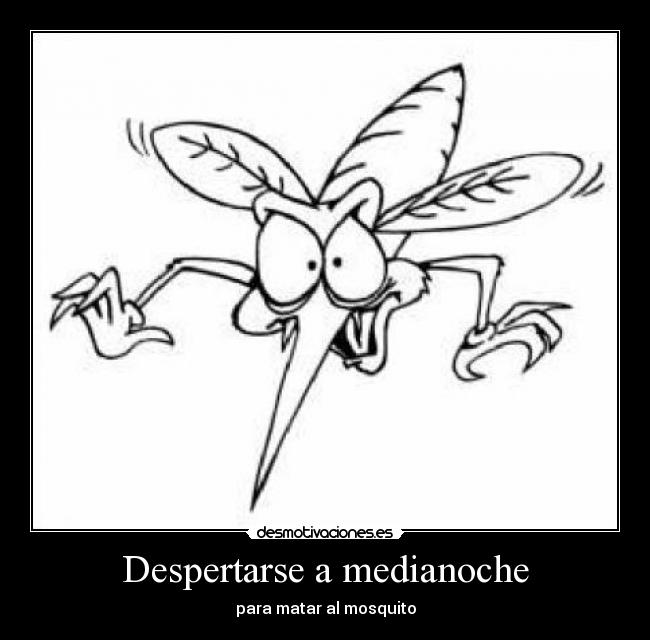 Despertarse a medianoche - para matar al mosquito